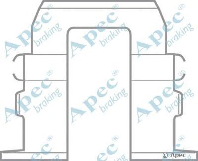 APEC BRAKING kit435 -  Комплектующие, тормозные колодки